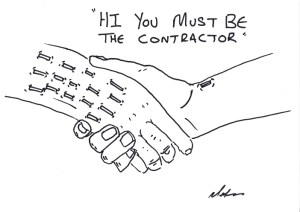 Hiyoumustbethecontractor